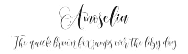 Amoselia by Gilar Studio — Script Handwritten Font — thumbnail 1