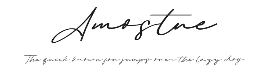 Amostne by Jadatype — Script Handwritten Font