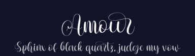 Amour by Bearytype — Script Handwritten Font — thumbnail 2