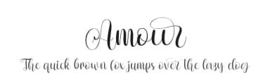 Amour by Bearytype — Script Handwritten Font — thumbnail 1