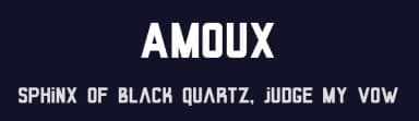 Amoux by Faqih Fawaji — Sans Serif Font — thumbnail 2