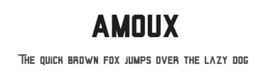 Amoux by Faqih Fawaji — Sans Serif Font — thumbnail 1