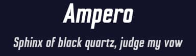 Ampero by Niklas Johnson — Sans Serif Font — thumbnail 2