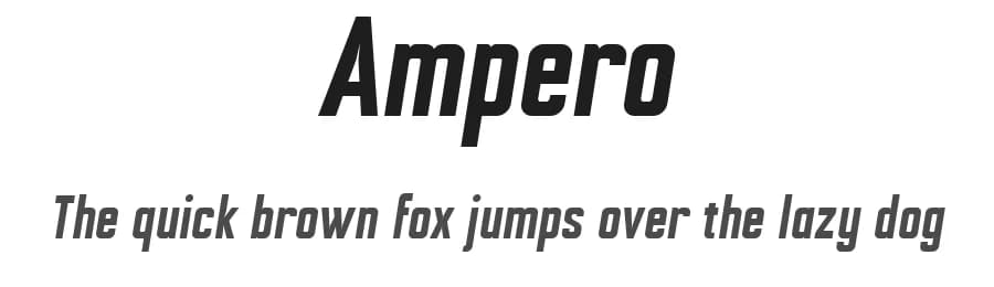 Ampero by Niklas Johnson — Sans Serif Font