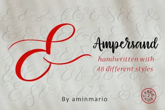 Ampersand by aminmario by aminmario — Script Handwritten Font