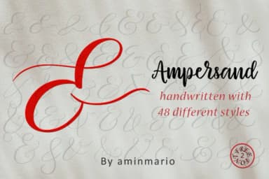 Ampersand by aminmario by aminmario — Script Handwritten Font — thumbnail 1