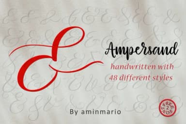 Ampersand by aminmario by aminmario — Script Handwritten Font — thumbnail 5