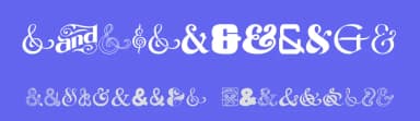 Ampersand by Woodcutter — Dingbats Font — thumbnail 3