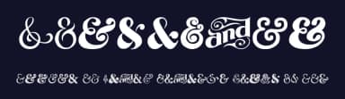 Ampersand by Woodcutter — Dingbats Font — thumbnail 2