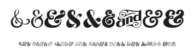 Ampersand by Woodcutter — Dingbats Font — thumbnail 1