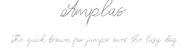 Amplas by Le Parte Studio — Script Handwritten Font