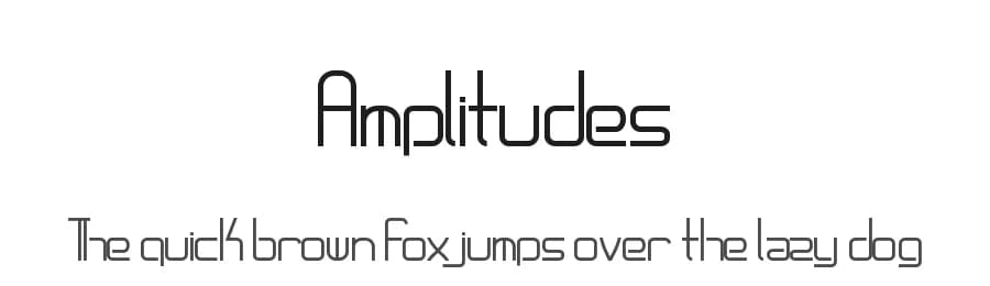 Amplitudes by Xerographer Fonts — Sans Serif Font