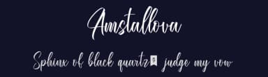 Amstallova by Cupcake Std — Script Handwritten Font — thumbnail 2