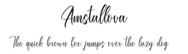 Amstallova by Cupcake Std — Script Handwritten Font — thumbnail 1