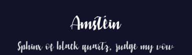 Amstein by Nuryanto Dwi — Script Handwritten Font — thumbnail 2