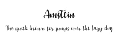 Amstein by Nuryanto Dwi — Script Handwritten Font — thumbnail 1