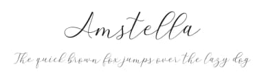 Amstella by MJB Letters — Script Handwritten Font — thumbnail 1