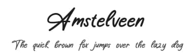 Amstelveen by Scratchones — Script Handwritten Font — thumbnail 1