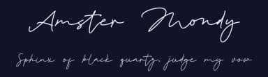 Amster Mondy by GFR Creative — Script Handwritten Font — thumbnail 2