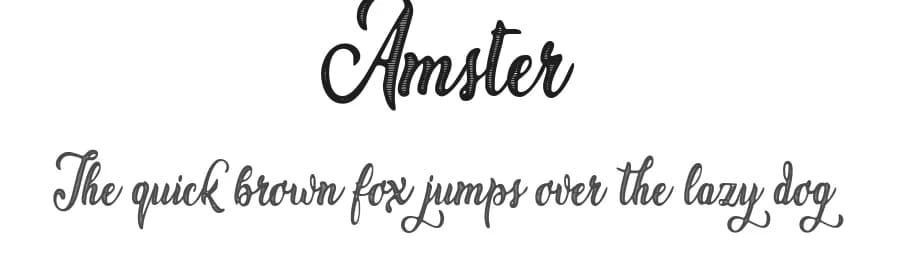 Amster by Billy Argel Fonts ® — Script Handwritten Font
