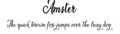Amster by Billy Argel Fonts ® — Script Handwritten Font — thumbnail 1