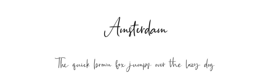Amsterdam by Arlila Foundation — Script Handwritten Font — preview 1