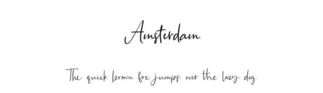 Amsterdam by Arlila Foundation — Script Handwritten Font