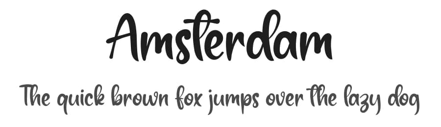 Amsterdam by Lontong Lodeh — Script Handwritten Font