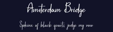 Amsterdam Bridge by UI Creative — Script Handwritten Font — thumbnail 2