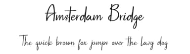 Amsterdam Bridge by UI Creative — Script Handwritten Font — thumbnail 1