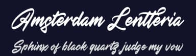 Amsterdam Lentteria by Perspectype Studio - Letterena.com — Script Handwritten Font — thumbnail 2