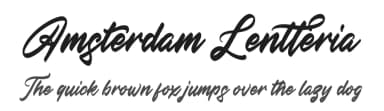 Amsterdam Lentteria by Perspectype Studio - Letterena.com — Script Handwritten Font — thumbnail 1