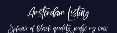 Amsterdam Listing by Perspectype Studio - Letterena.com — Script Handwritten Font — thumbnail 2