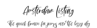 Amsterdam Listing by Perspectype Studio - Letterena.com — Script Handwritten Font — thumbnail 1