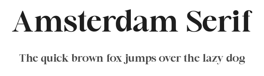 Amsterdam Serif by Lettersiro Studio — Serif Font