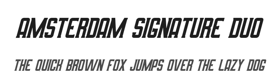 Amsterdam Signature Duo by Staircase Studio — Serif Font