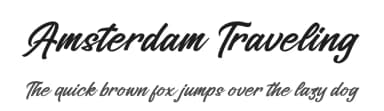 Amsterdam Traveling by Perspectype Studio - Letterena.com — Script Handwritten Font — thumbnail 1