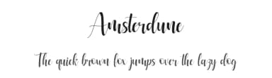 Amsterdune by Basni.std — Script Handwritten Font — thumbnail 1