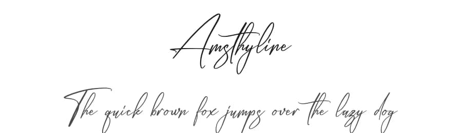 Amsthyline by Integritype Studio — Script Handwritten Font