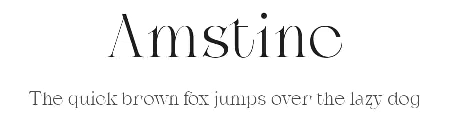Amstine by Pentagonistudio — Serif Font — preview 1