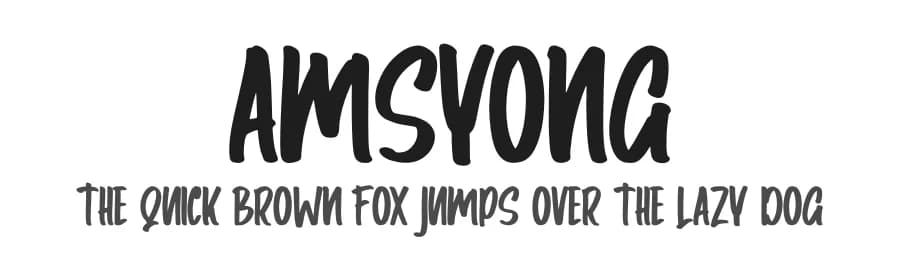 Amsyong by Skiiller Studio — Script Handwritten Font