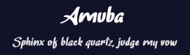 Amuba by Vunira Design — Script Handwritten Font — thumbnail 2