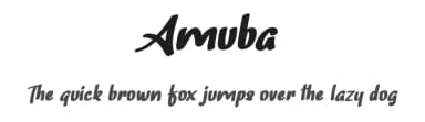 Amuba by Vunira Design — Script Handwritten Font — thumbnail 1
