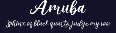 Amuba by Haksen Studio — Script Handwritten Font — thumbnail 2