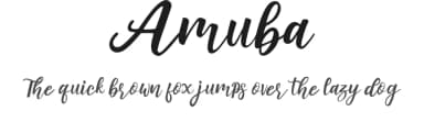 Amuba by Haksen Studio — Script Handwritten Font — thumbnail 1