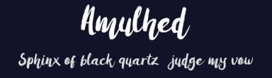 Amulhed by Barland — Script Handwritten Font — thumbnail 2