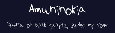 Amuninokia by Antoine Boucher — Script Handwritten Font — thumbnail 2