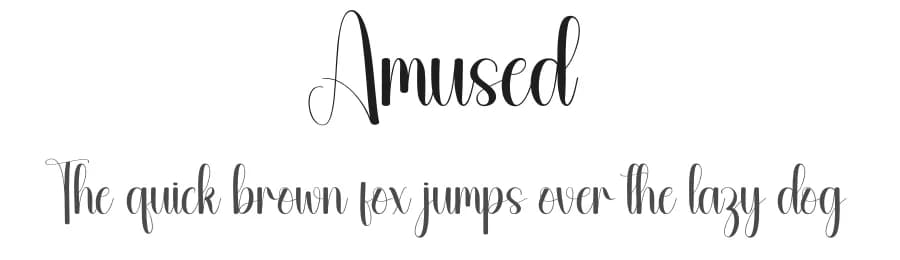 Amused by Andi Moz — Script Handwritten Font