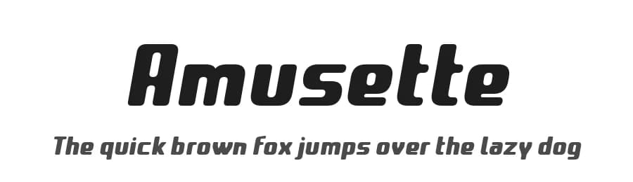 Amusette by Yves Michel — Sans Serif Font