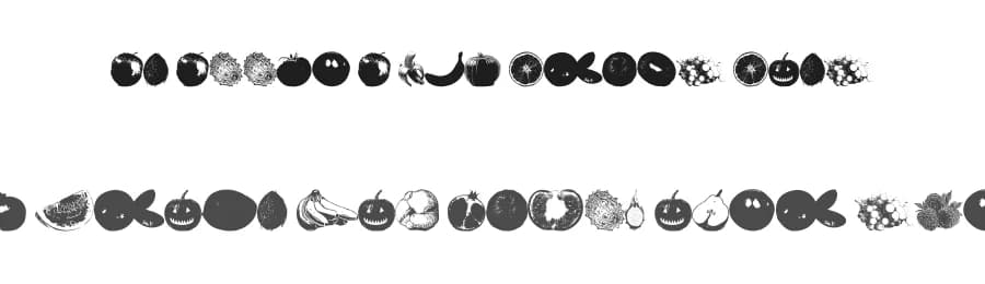 An Apple A Day Fruit Font by xstreamed.tv — Dingbats Font